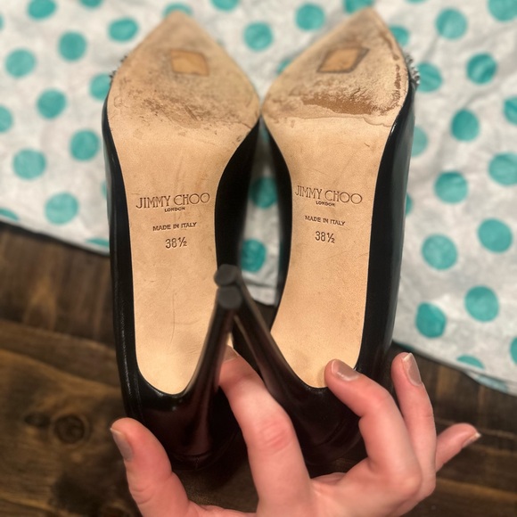 Jimmy Choo Hazel studded pumps size 38.5 - Picture 7 of 7